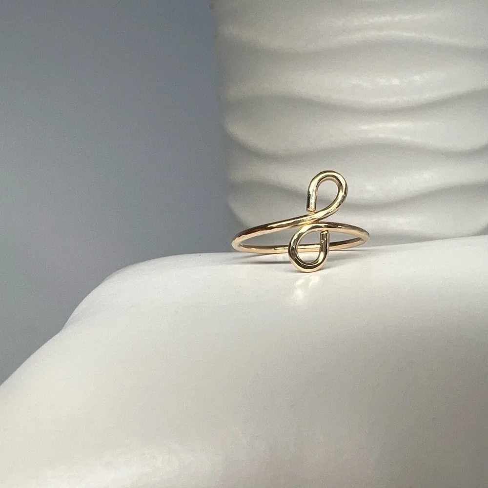 14K Gold Filled Toe Ring Adjustable